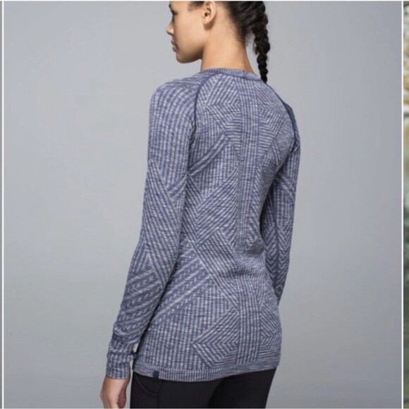 Lululemon Rest Less Pullover In Heathered Cadet Blue Size 8 - Picture 2 of 8